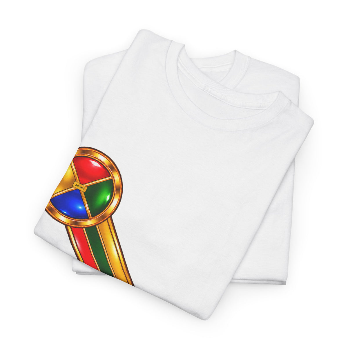 poorksl Multicolor Graphic Unisex T-shirt.