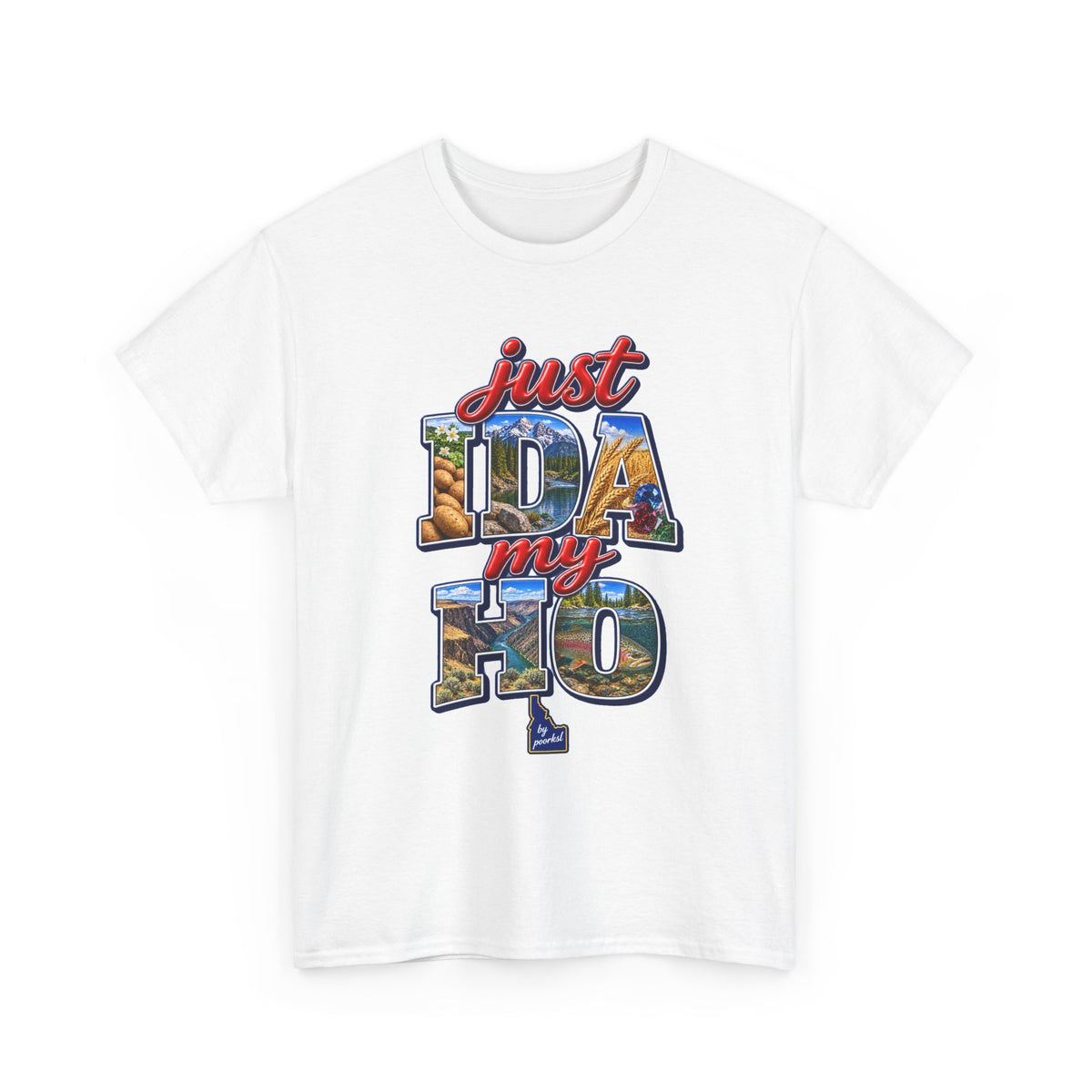 Idaho T-shirt- Gem State Unisex Graphic Tee- by Poorksl.