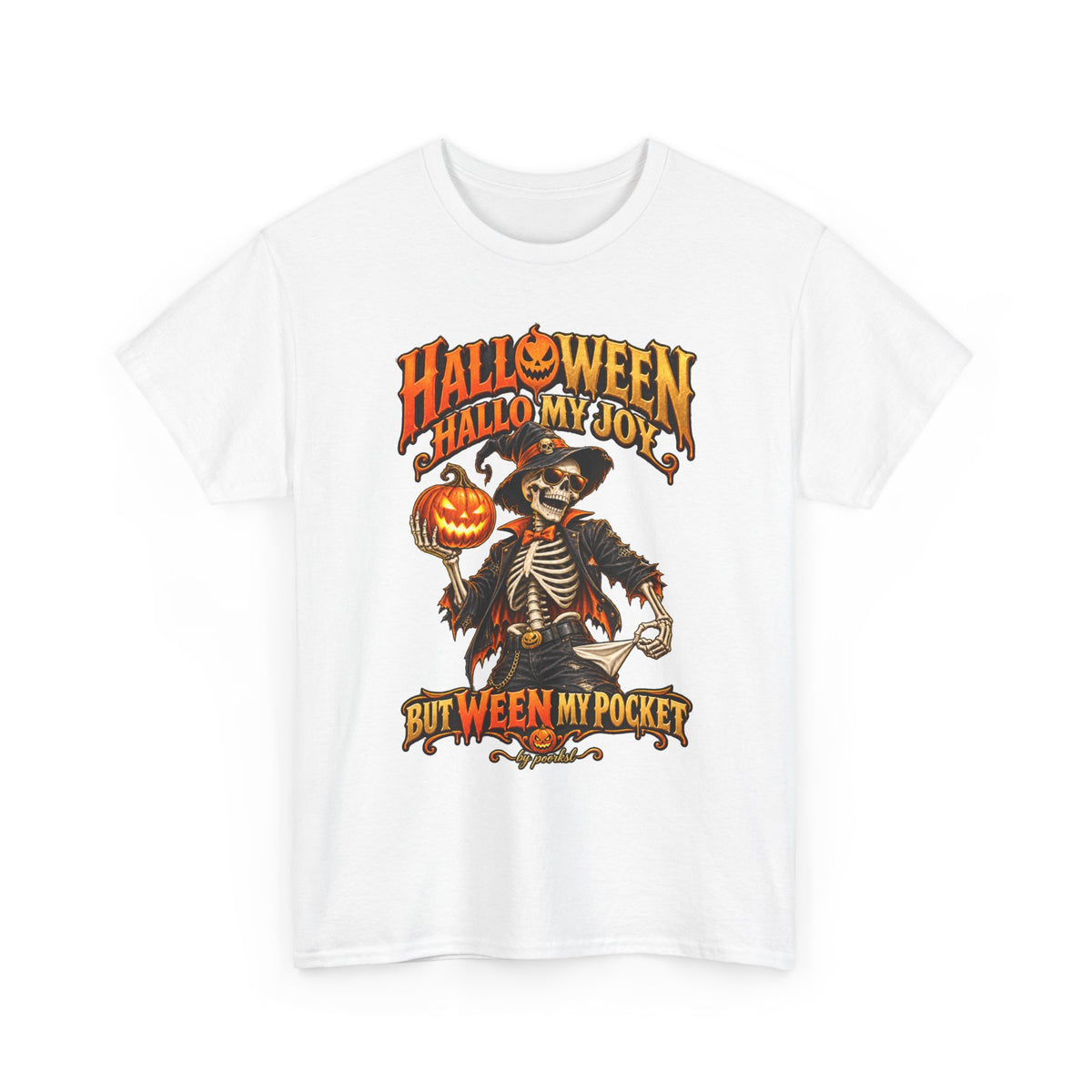 Halloween Hallo My Joy But Ween My Pocket Unisex Graphic  T-shirt