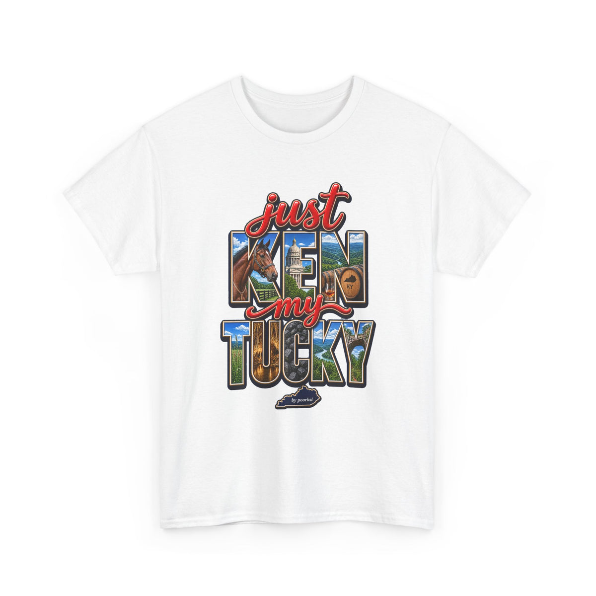 Kentucky T-shirt-Bluegrass State Unisex Graphic Tee- by Poorksl.