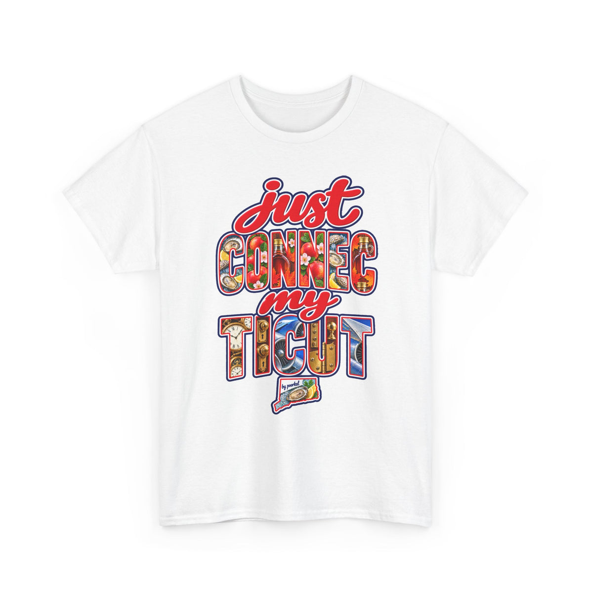 Connecticut T-shirt- Constitution Stater Unisex Graphic Tee- by Poorksl.