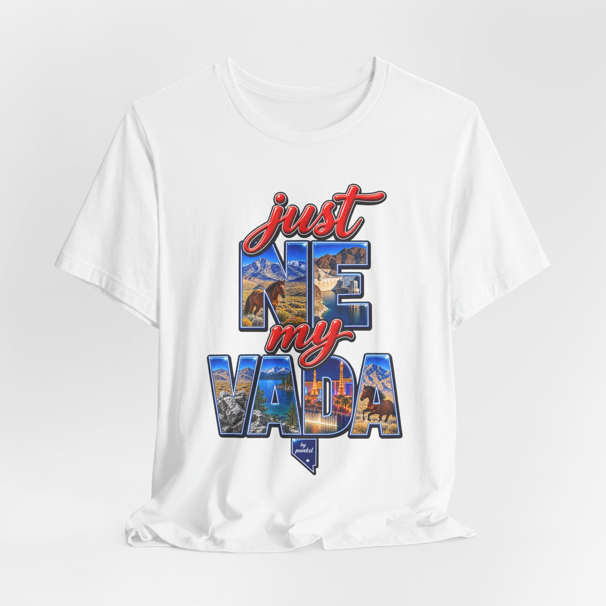 Nevada T-shirt-Silver State Unisex Graphic Tee- by Poorksl.