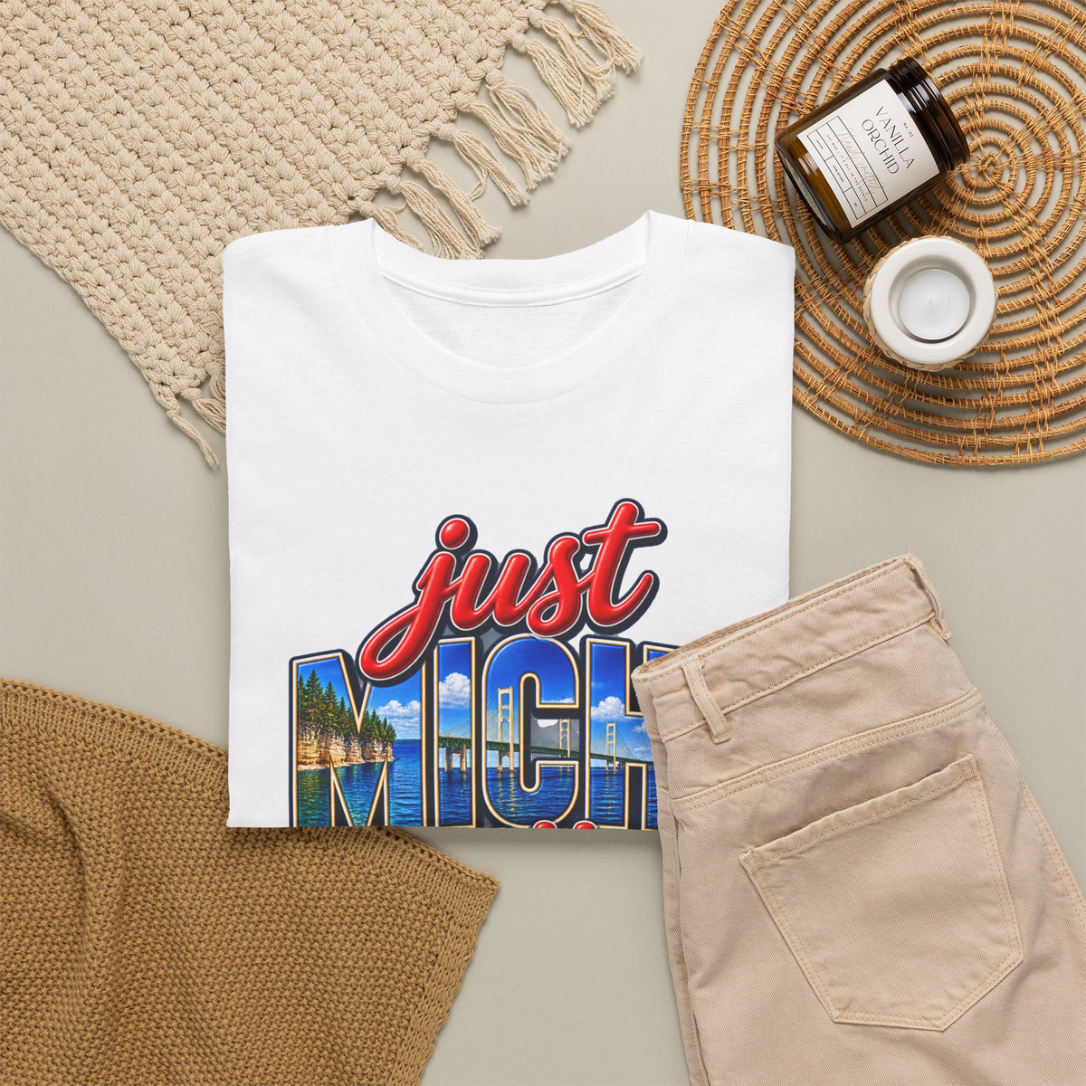 Michigan Tshirt- Great Lakes State Unisex Graphic Tee-by Poorksl.