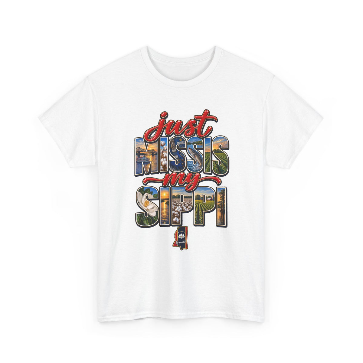 Mississippi T-shirt- Magnolia State Unisex Graphic Tee- by Poorksl.