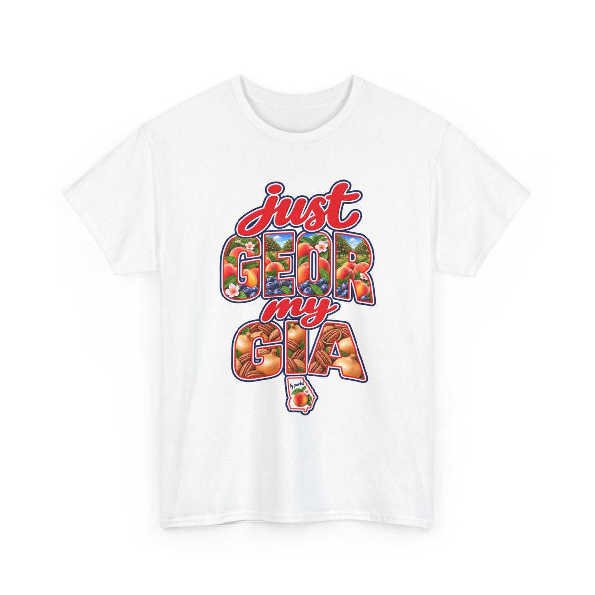 Georgia T-shirt- Peach State Unisex Graphic Tee-by Poorksl.