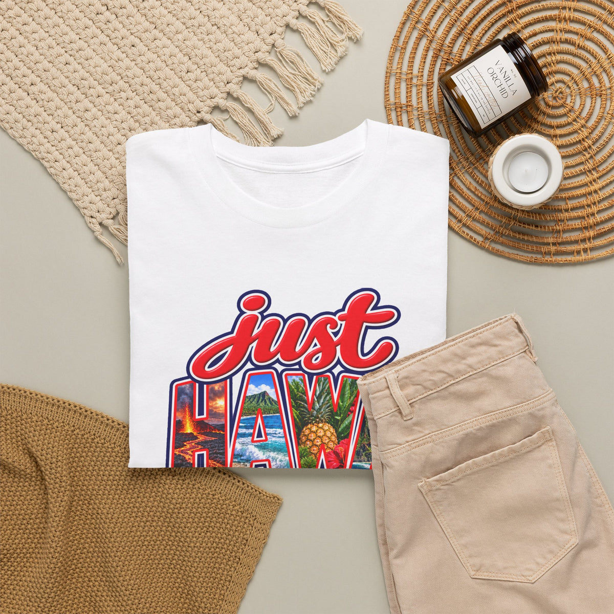 Hawaii T-shirt -Aloha State Unisex Graphic Tee- by Poorksl.