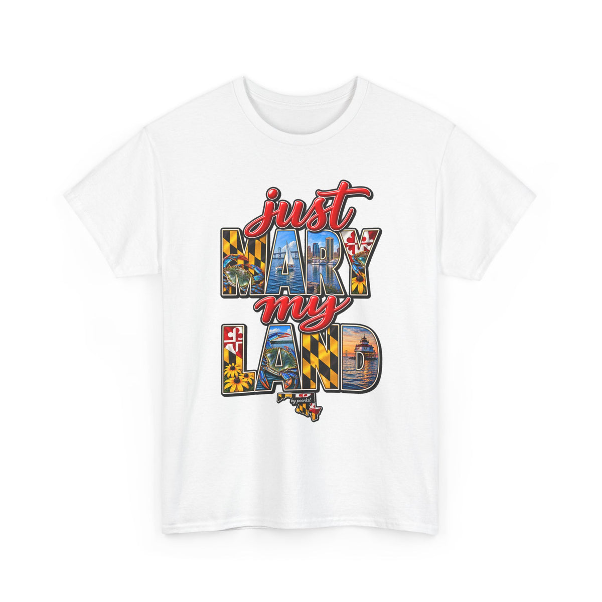 Maryland T-shirt-Old Line State Unisex Graphic Tee- by Poorksl.