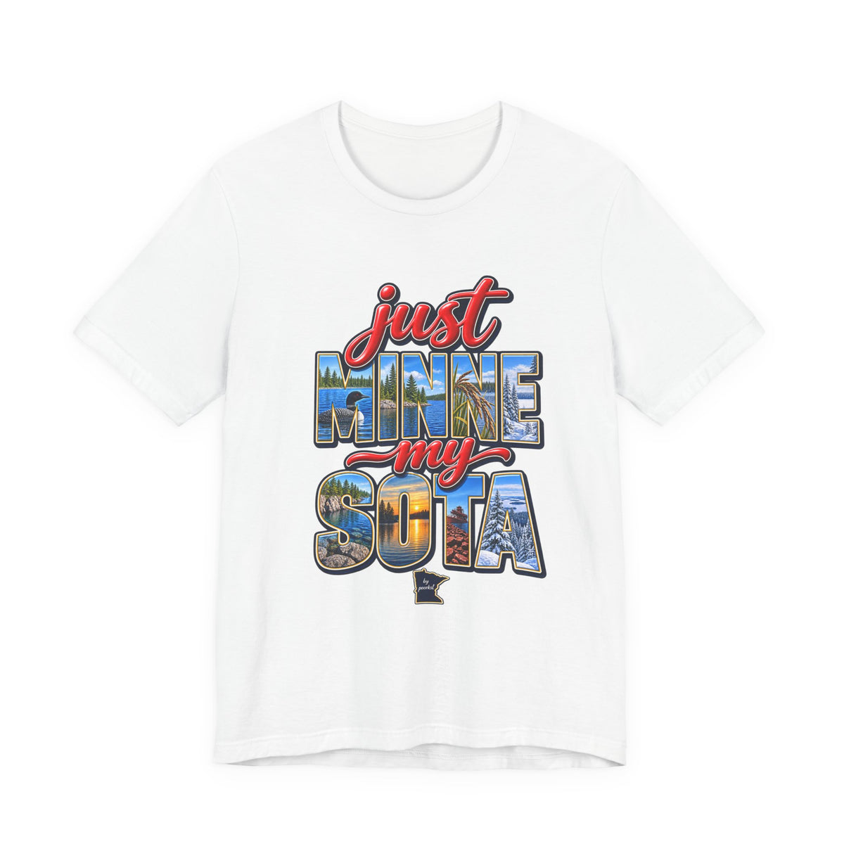 Minnesota T-shirt- Land of 10.000 lakes Unisex Graphic Tee- by Poorksl.