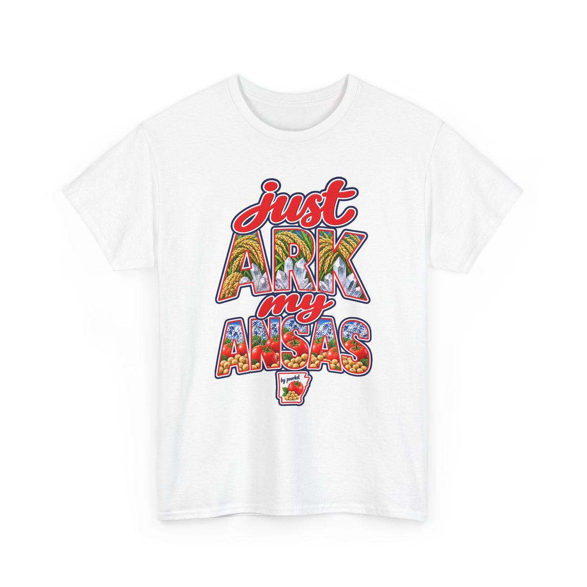 Arkansas T-shirt-Natural State Unisex Graphic - By Poorksl.