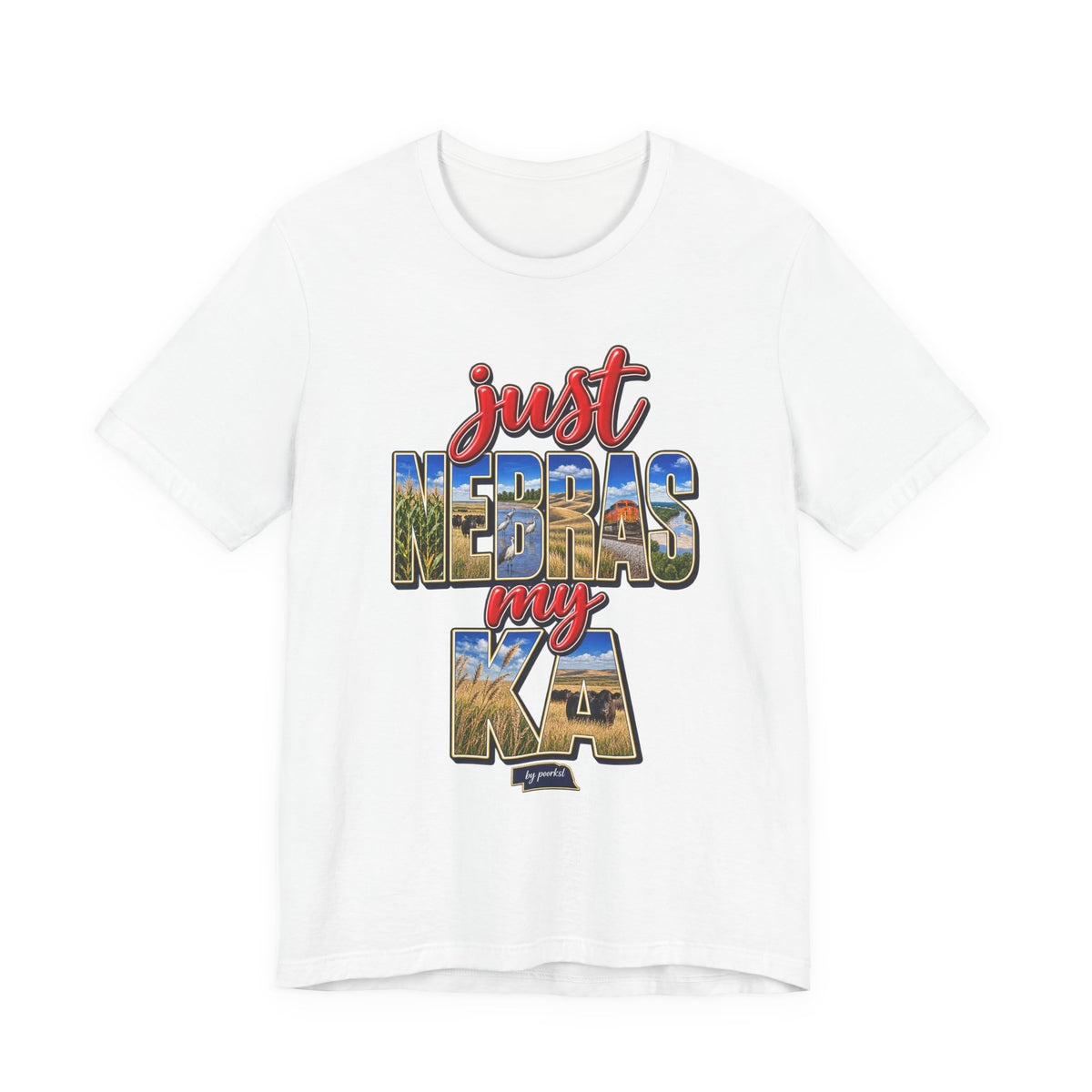 Nebraska T-shirt-Cornhuker State Unisex Graphic Tee- by Poorksl.