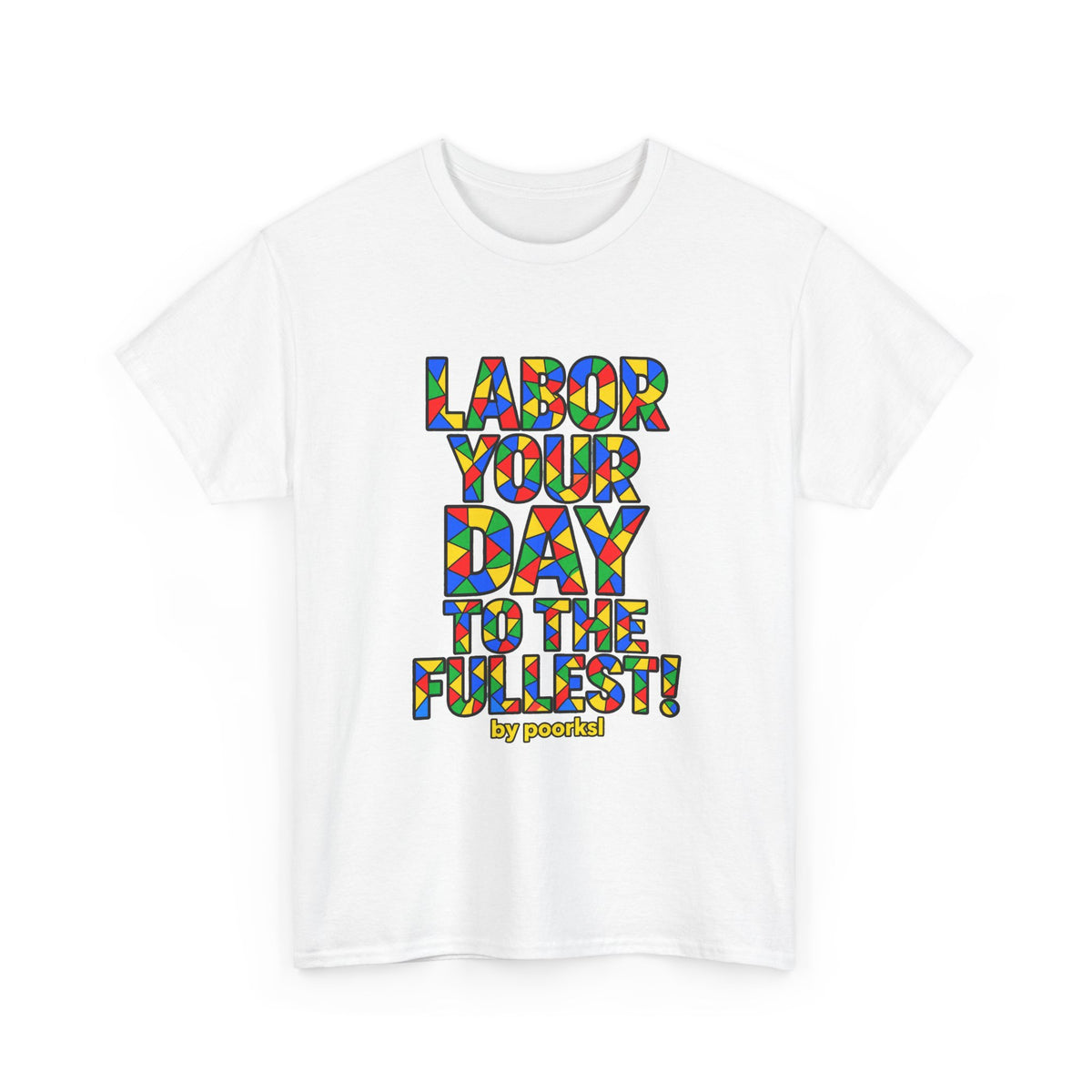 Labor Day T-shirt- American Workers Unisex Graphic Tee- by Poorksl