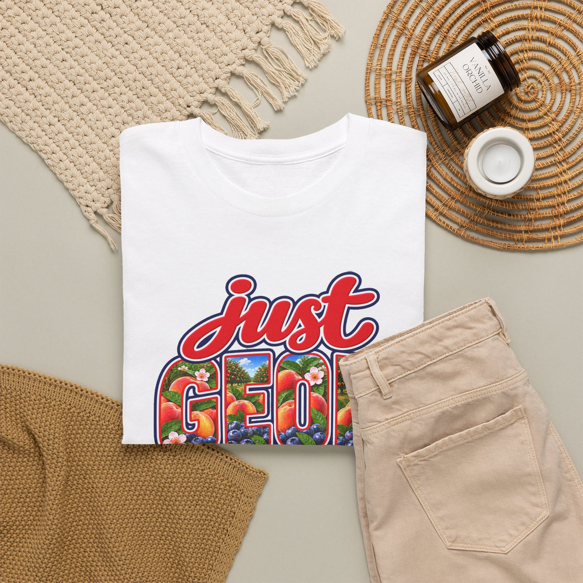 Georgia T-shirt- Peach State Unisex Graphic Tee-by Poorksl.