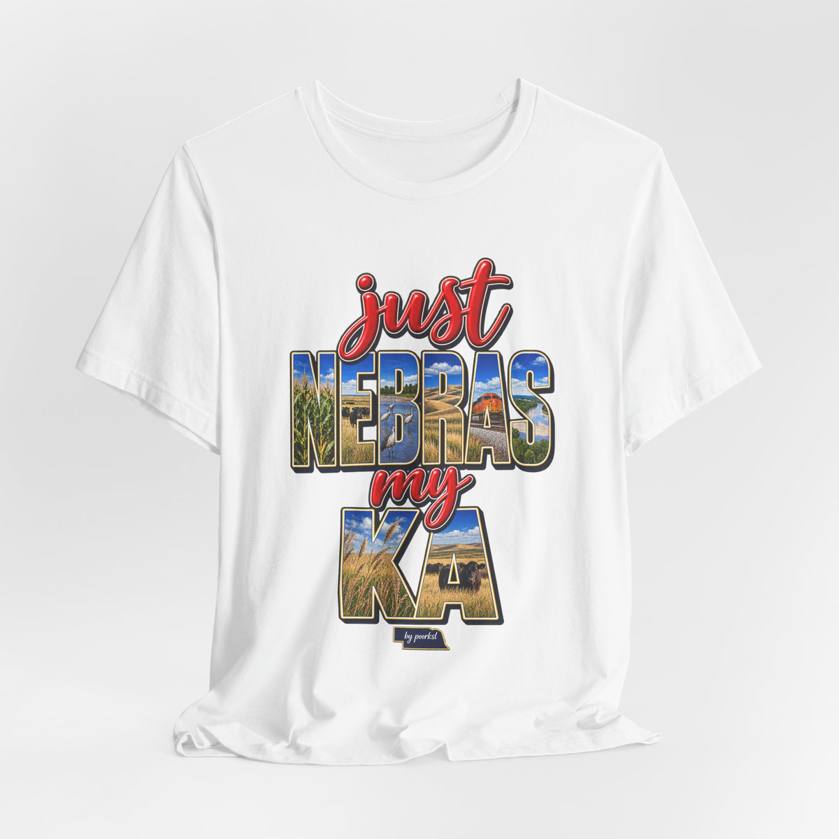 Nebraska T-shirt-Cornhuker State Unisex Graphic Tee- by Poorksl.