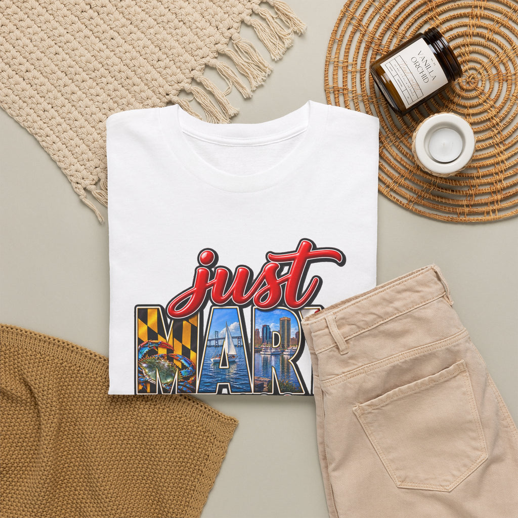 Maryland T-shirt-Old Line State Unisex Graphic Tee- by Poorksl.