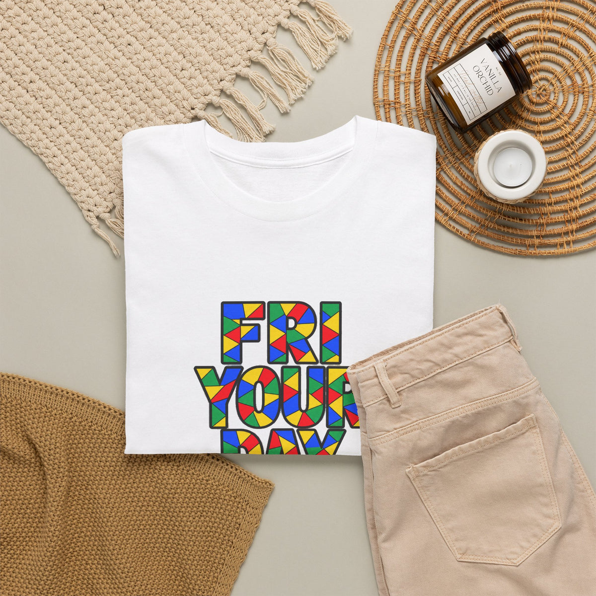Friday Graphic Unisex T-shirt - by Poorksl.