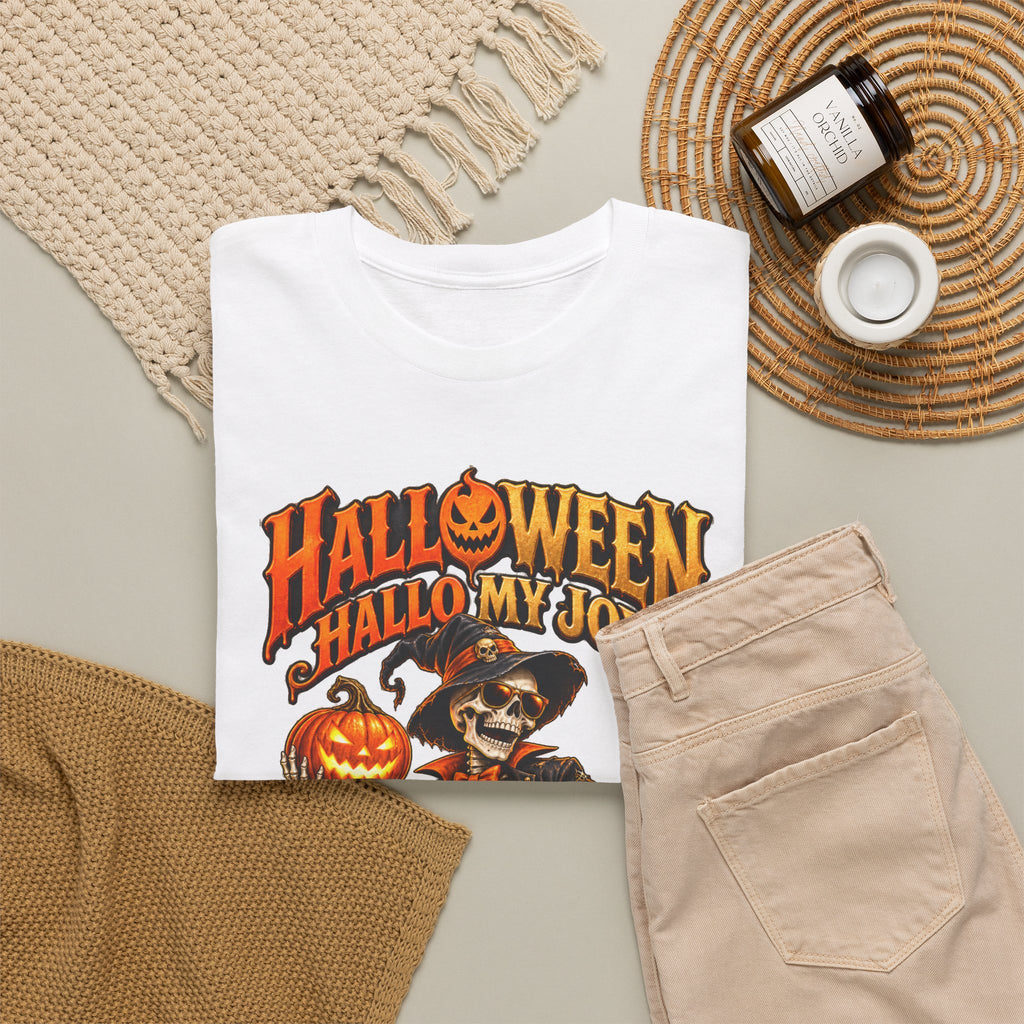 Halloween Hallo My Joy But Ween My Pocket Unisex Graphic  T-shirt